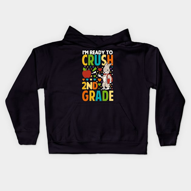 Second Grade Back To School Kids Hoodie by Tesszero